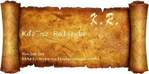 Kósz Relinda névjegykártya